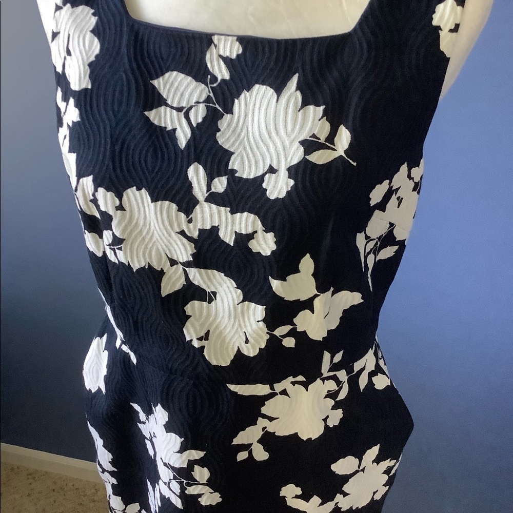 Ann Taylor Lined Blue Dress Size 8
